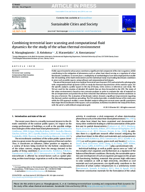 (PDF) Combining Terrestrial Laser Scanning and Computational Fluid ...