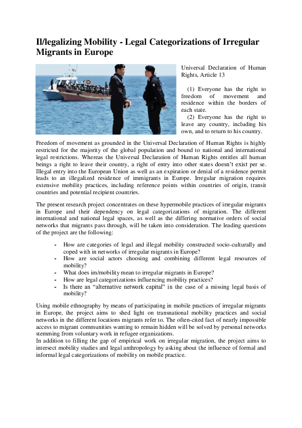 Pdf Post Doc Project Il Legalizing Mobility Inga Schwarz Academia Edu