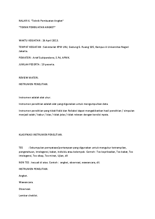 Contoh Angket Minat Dan Bakat Siswa Sd Temukan Contoh