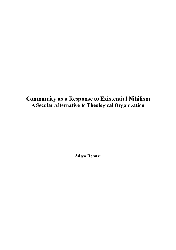 Absurdism vs existentialism vs nihilism image