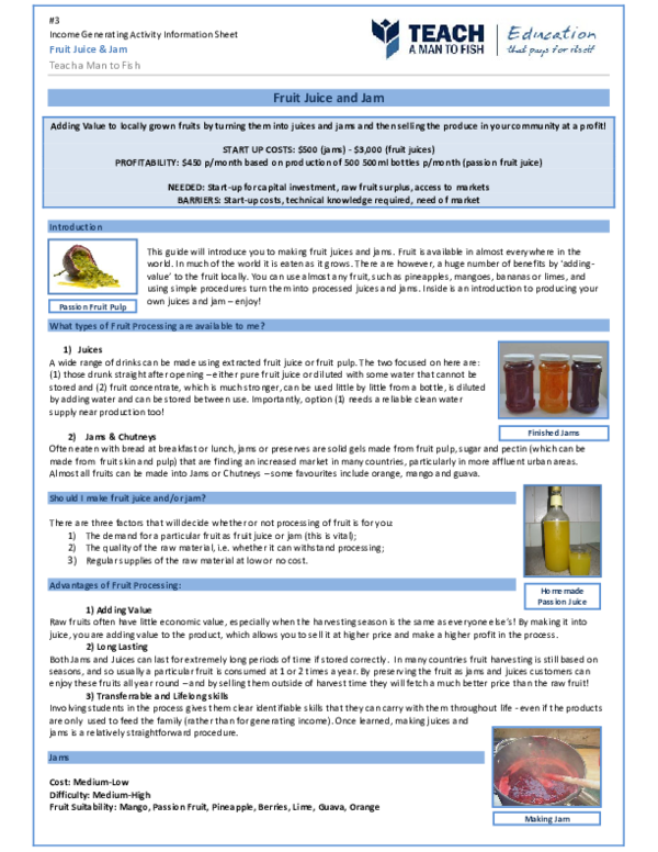 (PDF) FruitJuiceandJamBusinessGuide karthi keyani Academia.edu