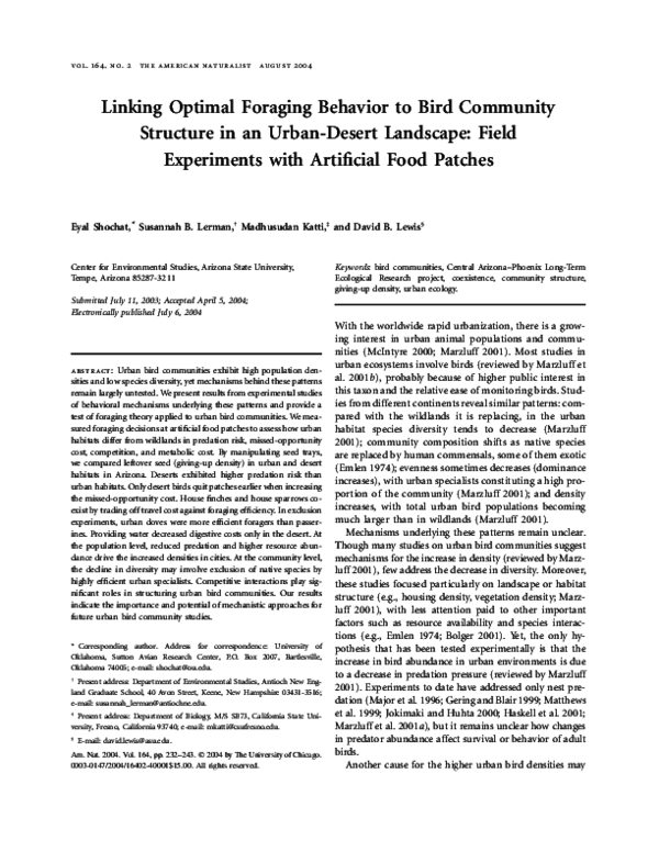 Foraging techniques picture