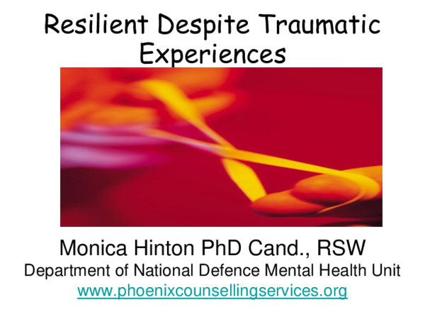 (PPT) Resilience Despite Traumatic Experiences of Childhood Sexual Abuse