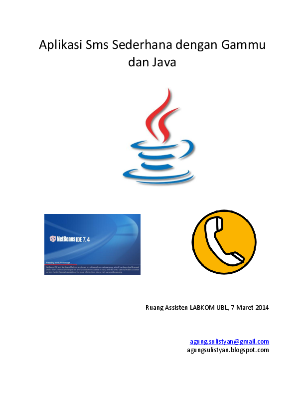 (PDF) Aplikasi Sms Sederhana Dengan Library Gammu dan Java