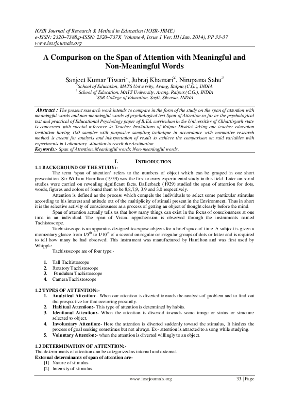 Non Meaningful Words