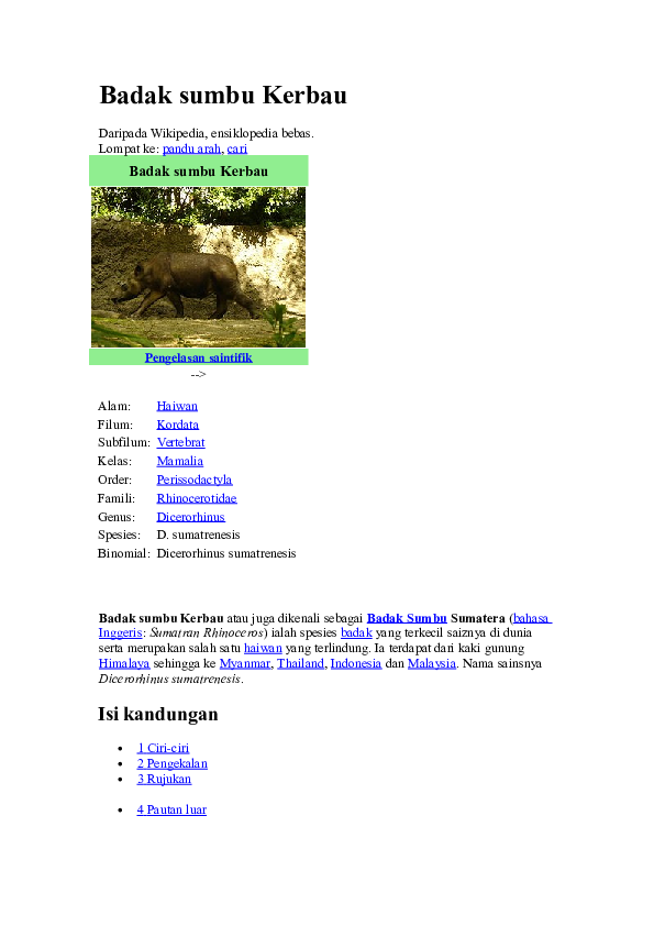 Doc Badak Sumbu Kerbau Badak Sumbu Kerbau Eja Mt Academia Edu
