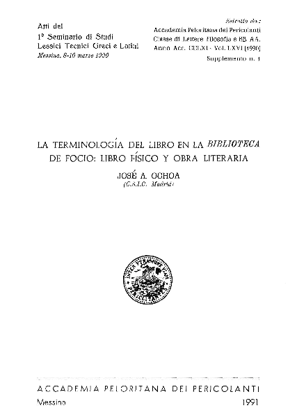 (PDF) La terminología del libro en la Biblioteca de Focio: libro físico ...