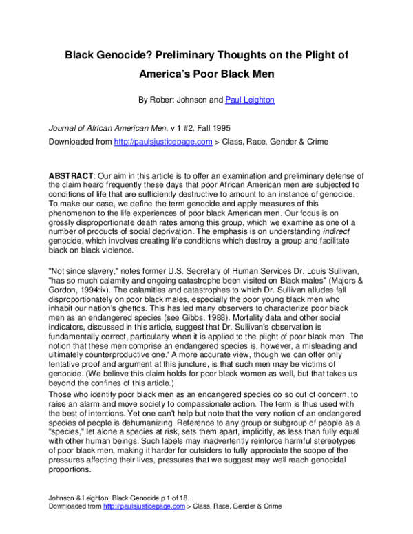 Black genocide essay 07 picture