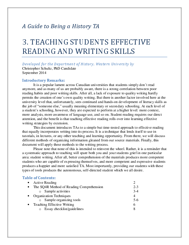 thesis about reading skill