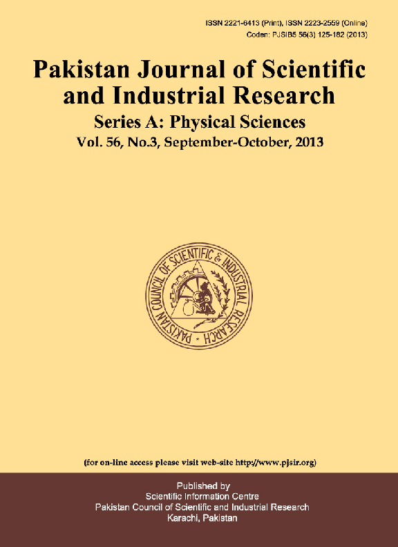 (PDF) Pakistan Journal of Scientific and Industrial Research Series A ...