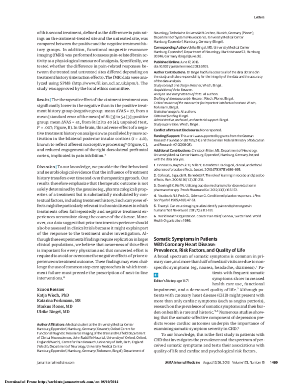 (PDF) Somatic Symptoms in Patients With Coronary Heart ...