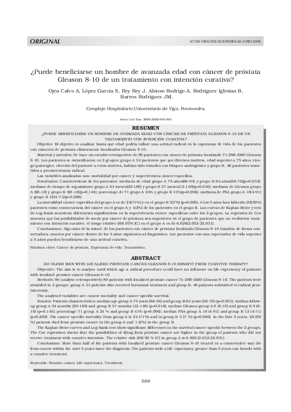 tratamiento cancer de prostata gleason 8