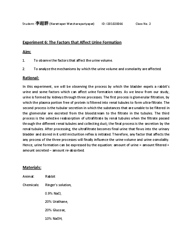 Process of urine formation quizlet picture