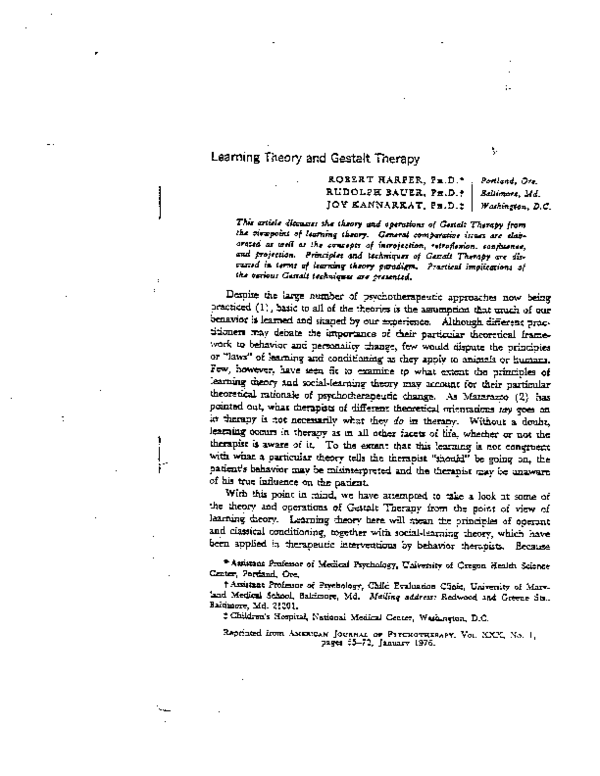 Gestalt therapy essay picture