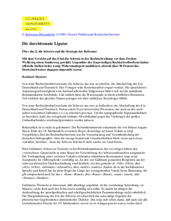 Pdf Die Durchtrennte Ligatur Reinhard Markner Academia Edu