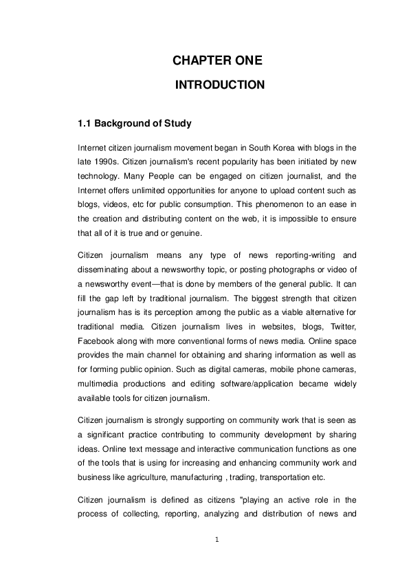 (DOC) CHAPTER ONE INTRODUCTION