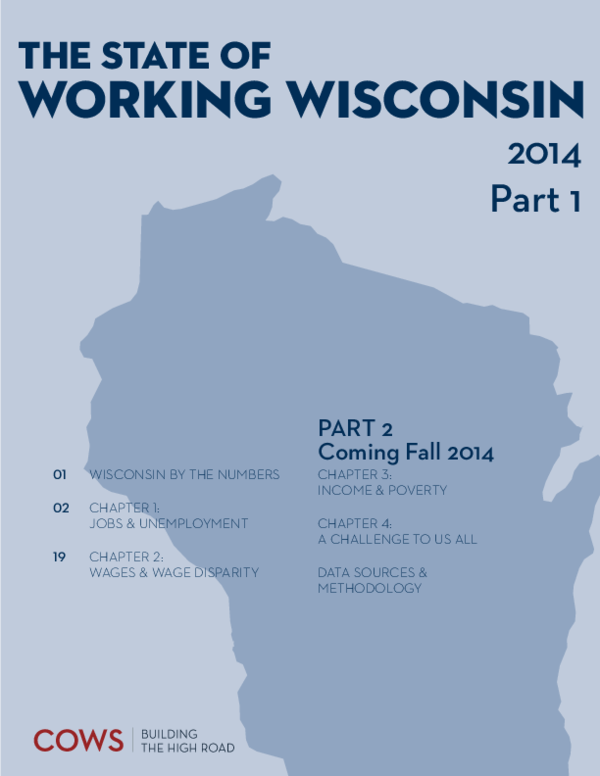 (PDF) The State of Working Wisconsin 2014. Part 1.