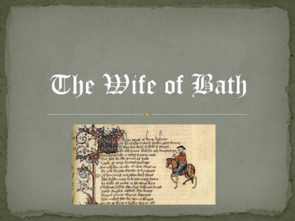 (PPT) The Wife of Bath (Seminar)