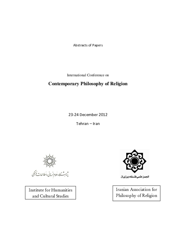 (PDF) book of abstract for the first international conference on the ...