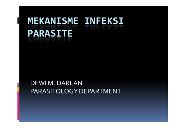 (PDF) MEKANISME INFEKSI PARASITE