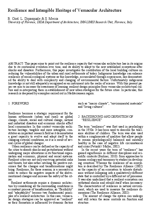 Vernacular architecture study picture