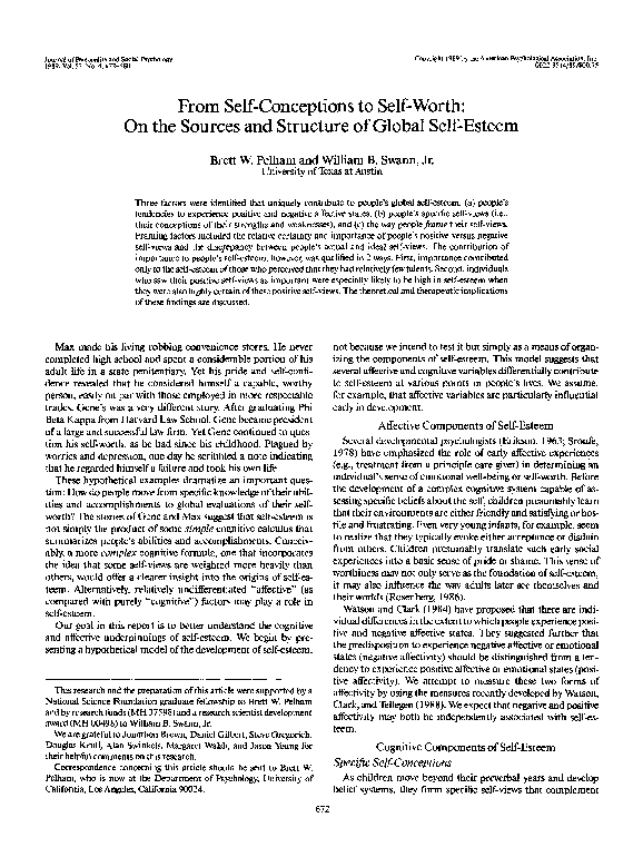 (PDF) From self-conceptions to self-worth: On the sources and structure ...