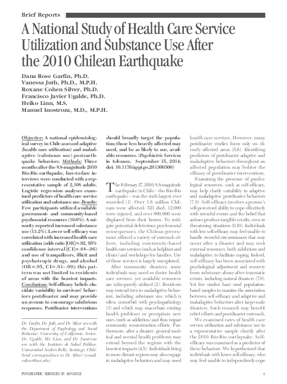 (PDF) A National Study of Health Care Service Utilization and Substance ...