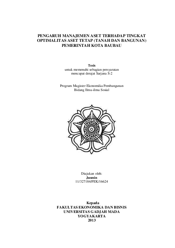 Pengaruh Manajemen Aset Terhadap Tingkat Arlan Riandy Zacharias Academia Edu