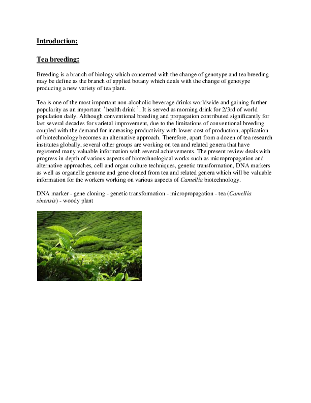 (DOC) tea breeding