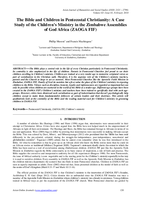 First pentecostal church in africa picture