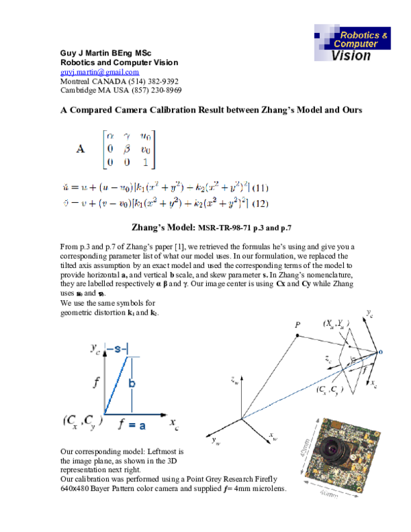 (PDF) Calibration Accuracy Comparative Between Zhang and Our