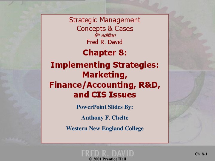 Ppt Implementing Strategies Marketing Finance Accounting R D And Cis Issues Pelangi Anggita Academia Edu