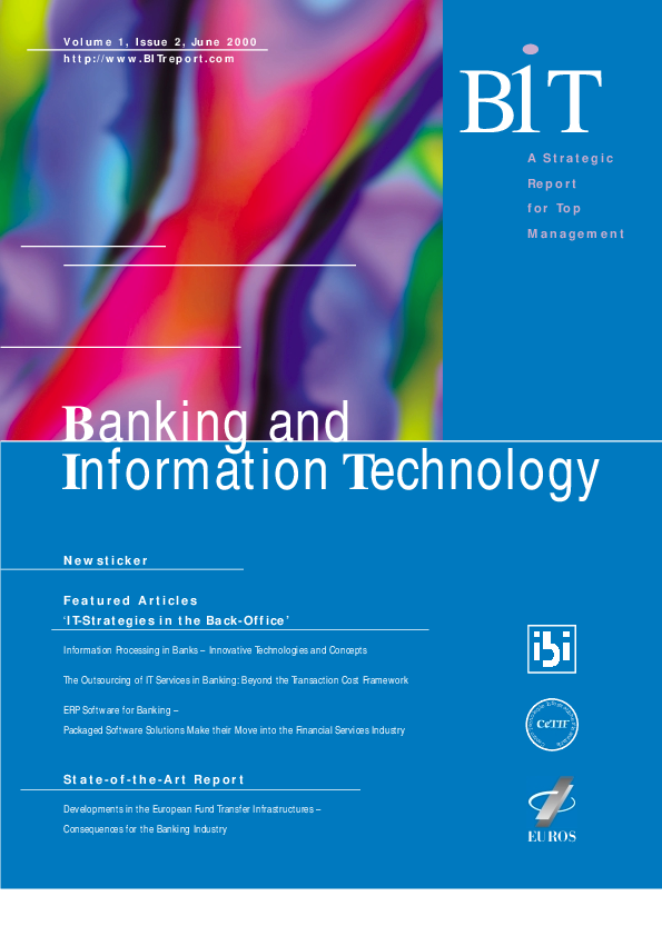 Pdf Outsourcing Von It Dienstleistungen Im Bankgewerbe Die