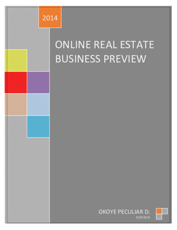 (PDF) Real Estate Preview Okoye Peculiar Academia.edu