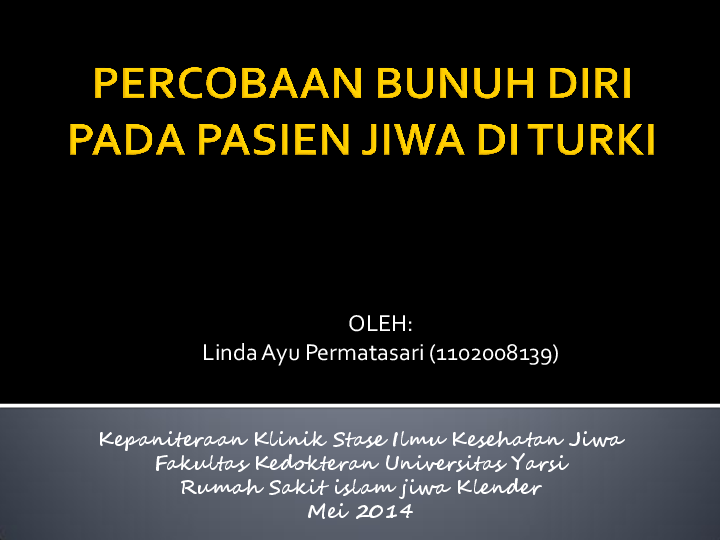(PPT) jurnal bunuh diri
