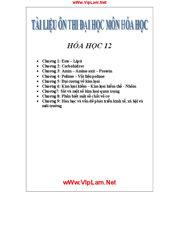 First page of “các phương pháp giải bt hóa học ôn thi đại học”