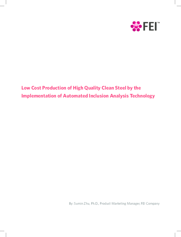 (PDF) Low Cost Production of High Quality Clean Steel by the ...