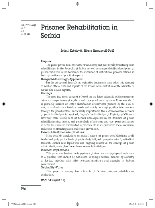 Should criminals be rehabilitated image