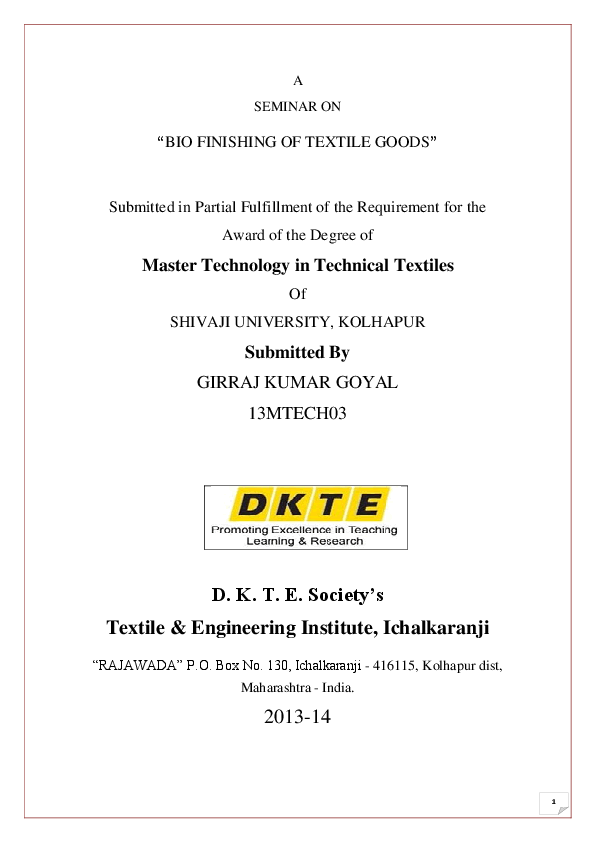 (DOC) bio polishing of textile goods Girraj Goyal Academia.edu