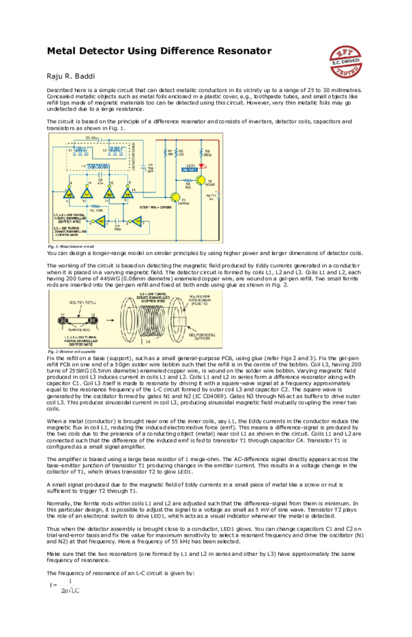 (DOC) Metal Detector Using Difference Resonator Adel Mohamed