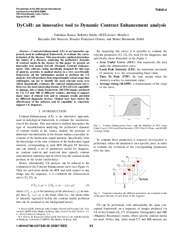 (PDF) DyCoH: an innovative tool to Dynamic Contrast Enhancement analysis