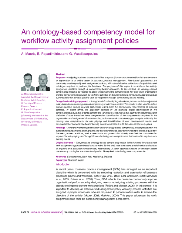 (PDF) An ontology-based competency model for workflow activity ...