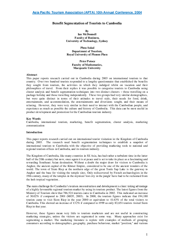 Market segmentation image