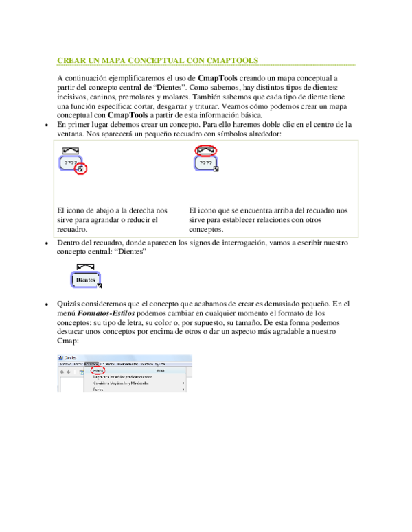 Doc Crear Un Mapa Conceptual Con Cmaptools