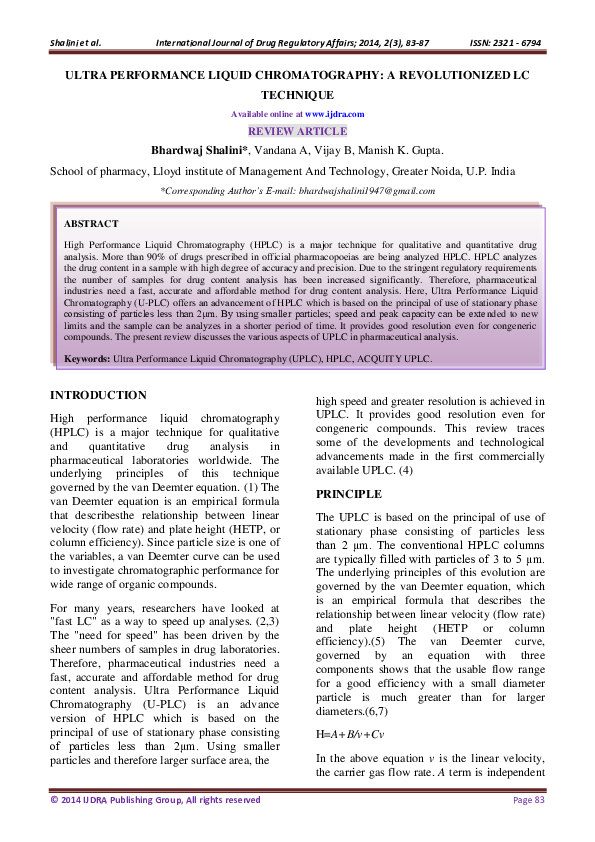 resolution equation chromatography