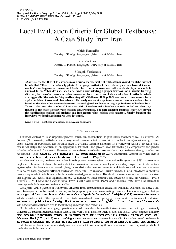 Texas textbook evaluation picture