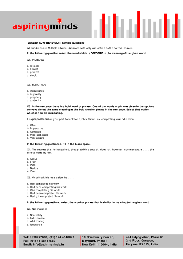 (PDF) Sample-Questions