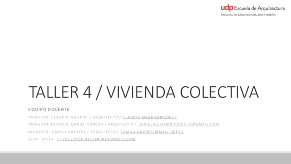 (PDF) TALLER 4 / VIVIENDA COLECTIVA | Alfredo Martinez Gabuardi