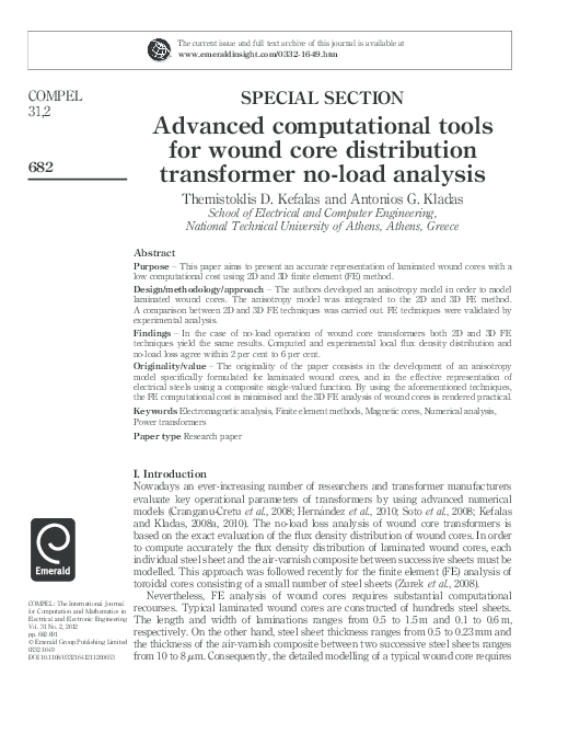 (PDF) Advanced computational tools for wound core distribution ...
