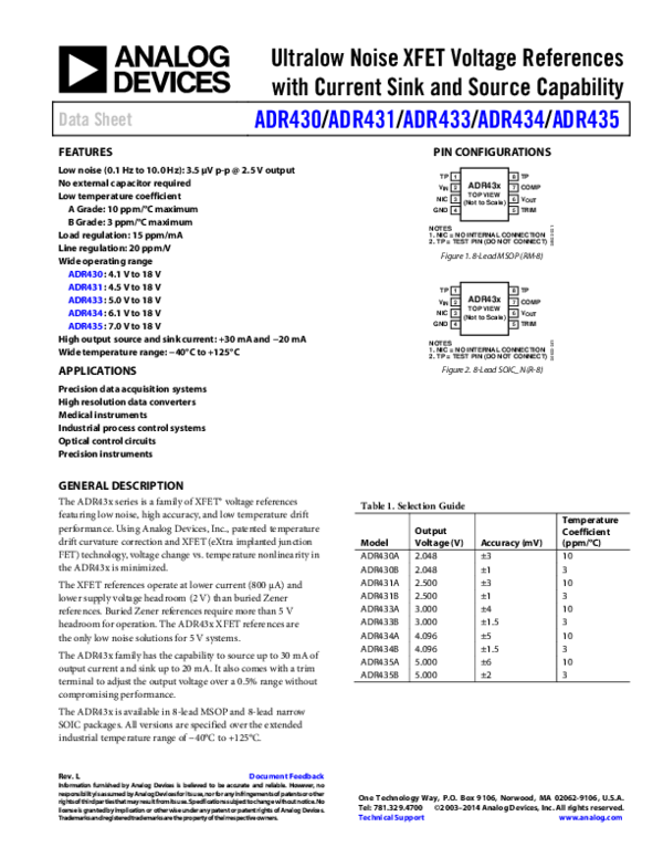 (PDF) Ultralow Noise XFET Voltage References with Current Sink and ...